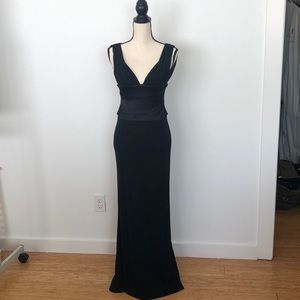 Maria Bianca Nero Black Evening Gown